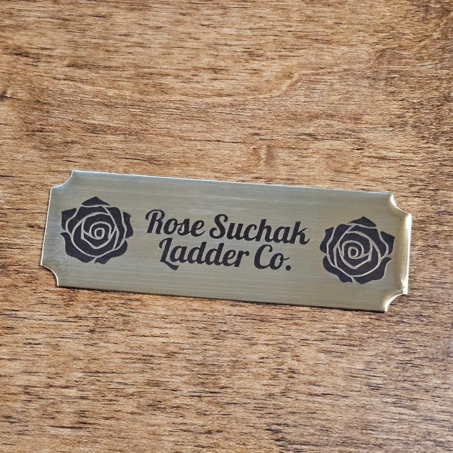 Rose Suchak Ladder Co. Plate with Adhesive Backing