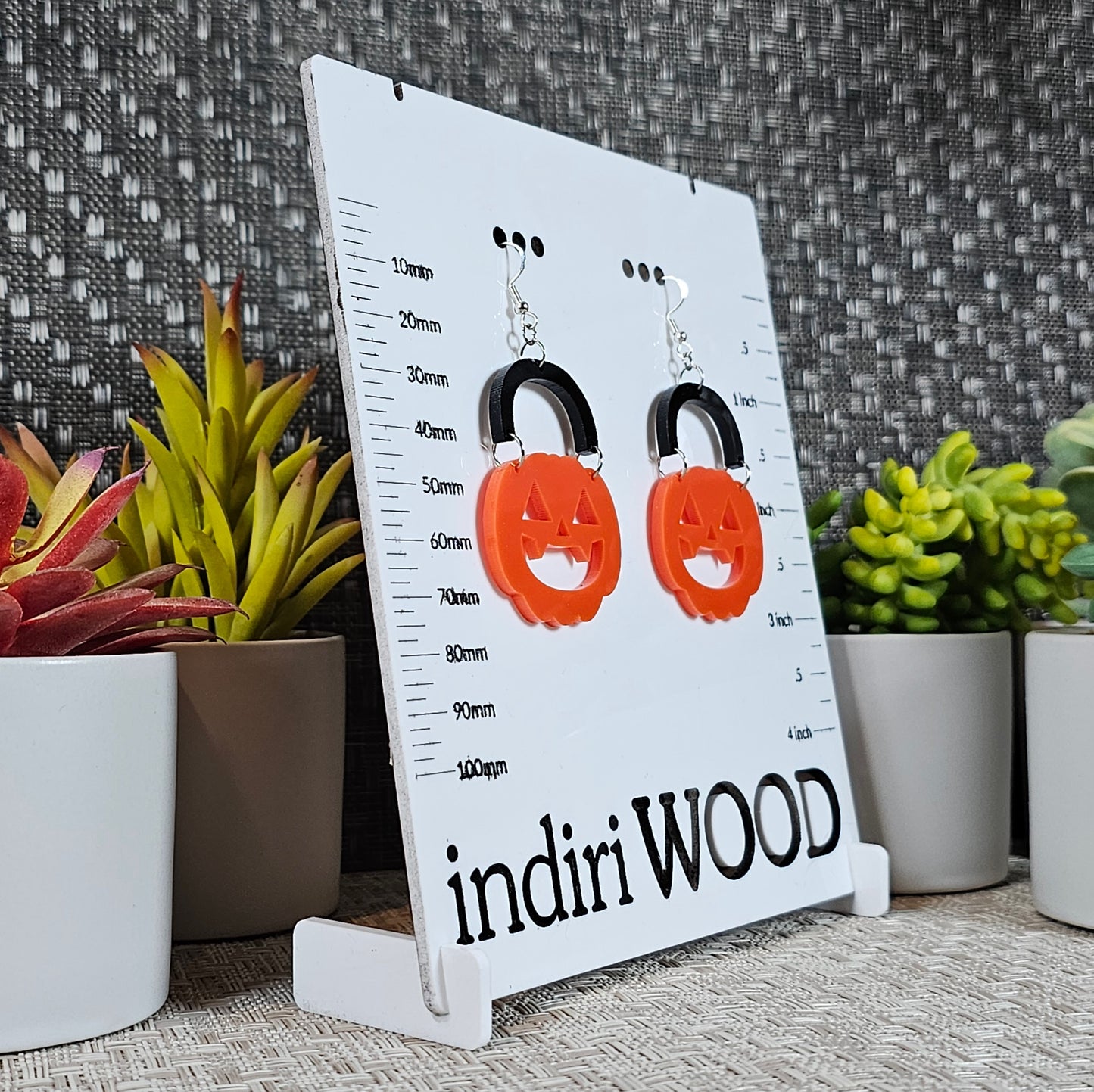 Pumpkin Pail Earrings