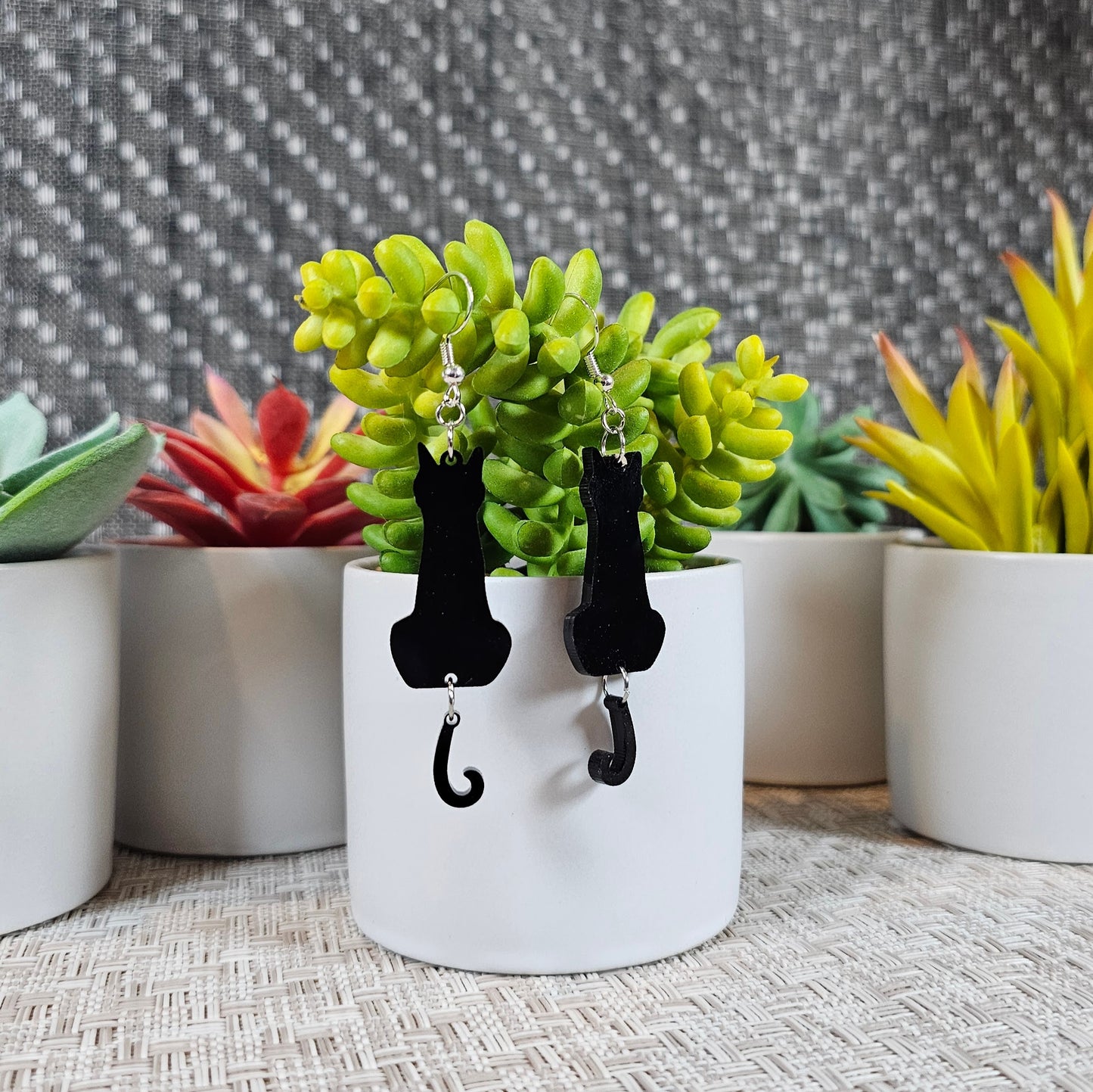 Swishing Kitty Earrings