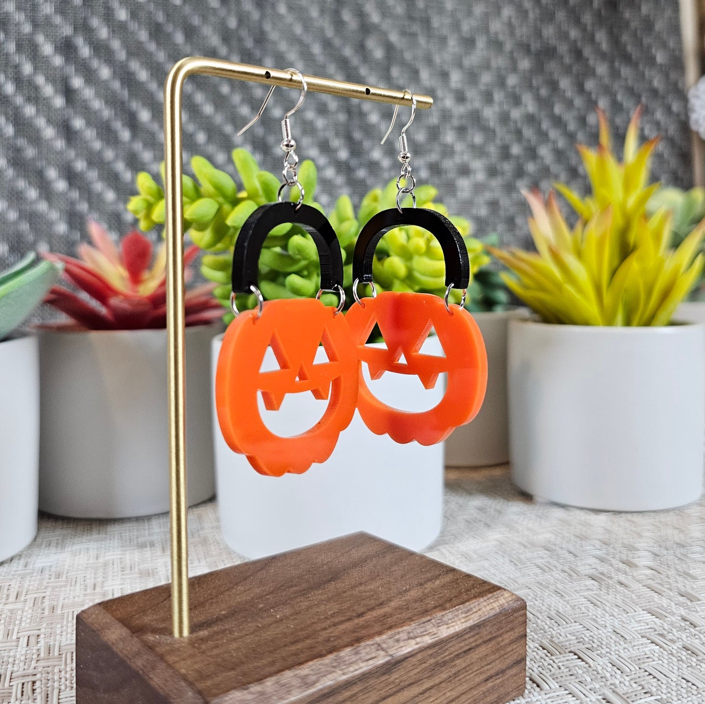 Pumpkin Pail Earrings
