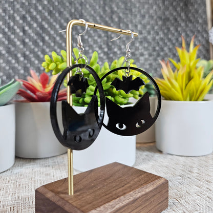 Cats and Bats Earrings