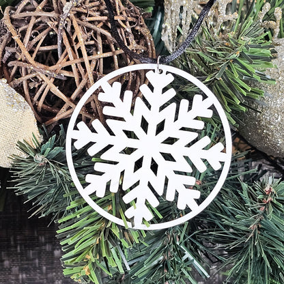 Circled Snowflake Necklace