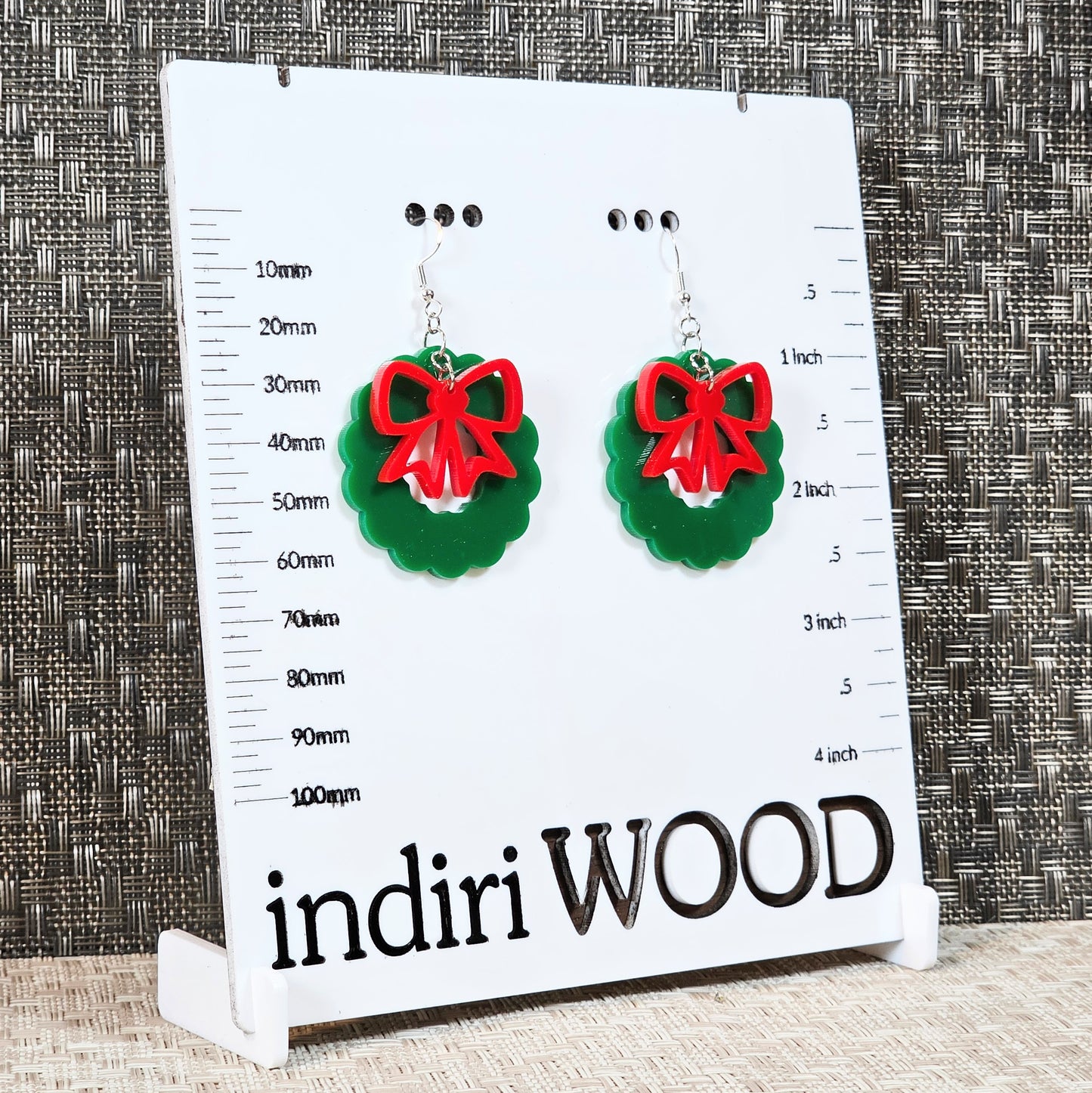 Holiday Wreath Earrings - 2 styles