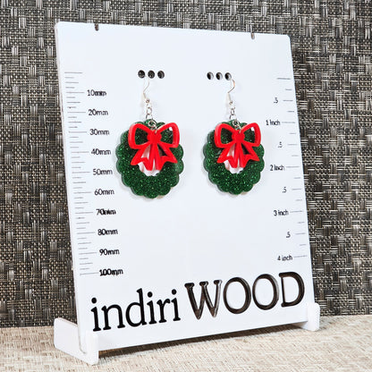 Holiday Wreath Earrings - 2 styles