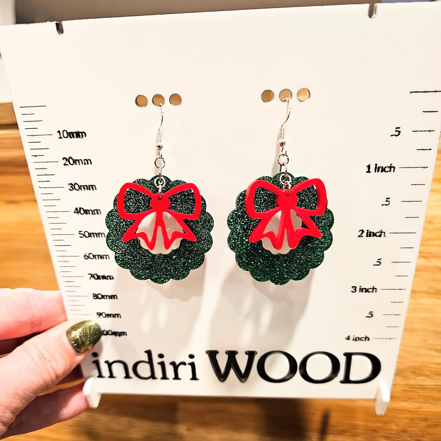 Holiday Wreath Earrings - 2 styles