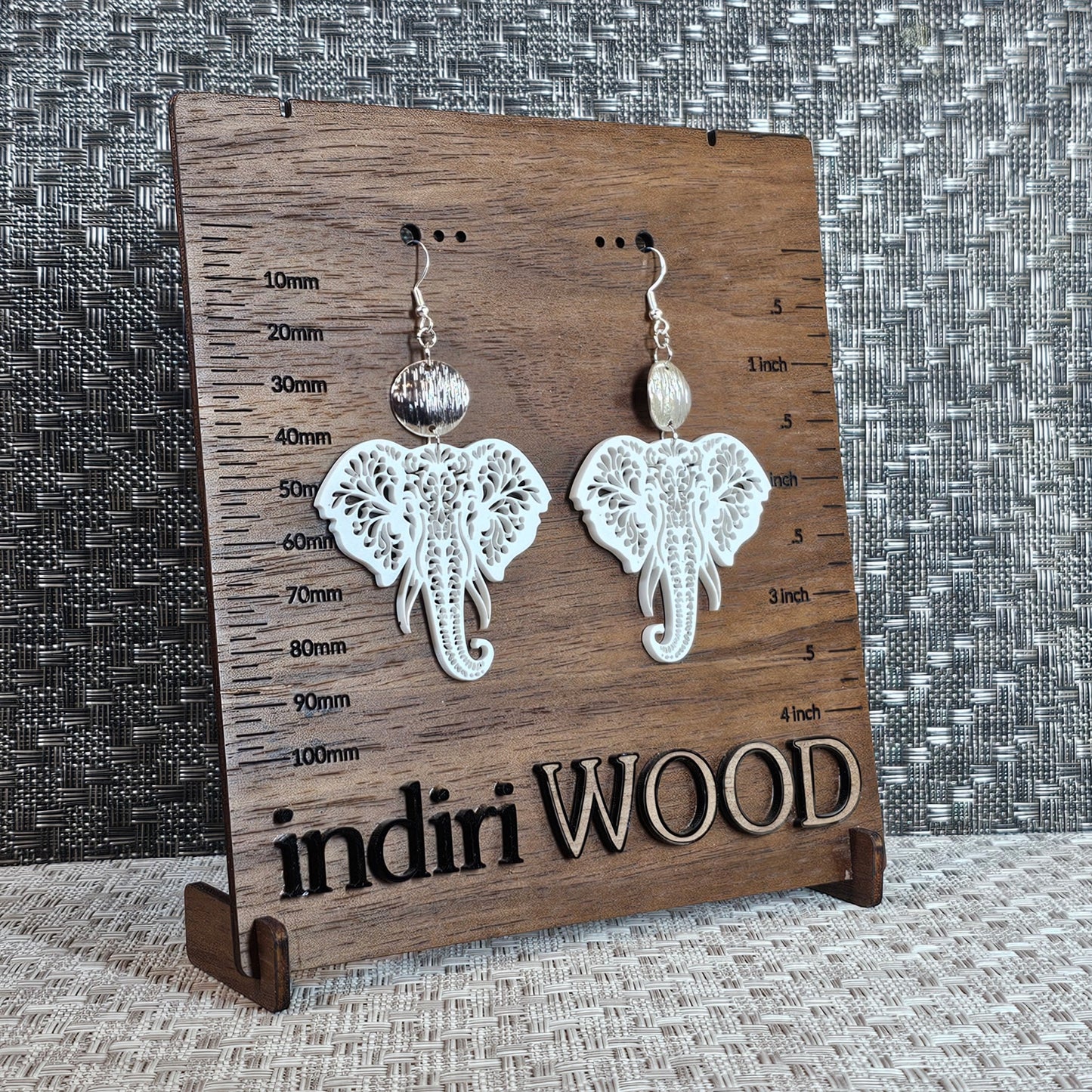 Lace Elephant Earrings