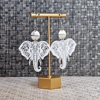 Lace Elephant Earrings