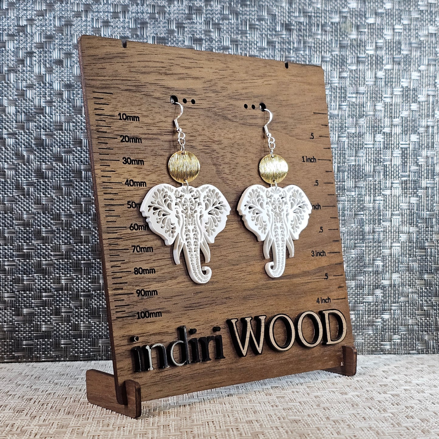 Lace Elephant Earrings