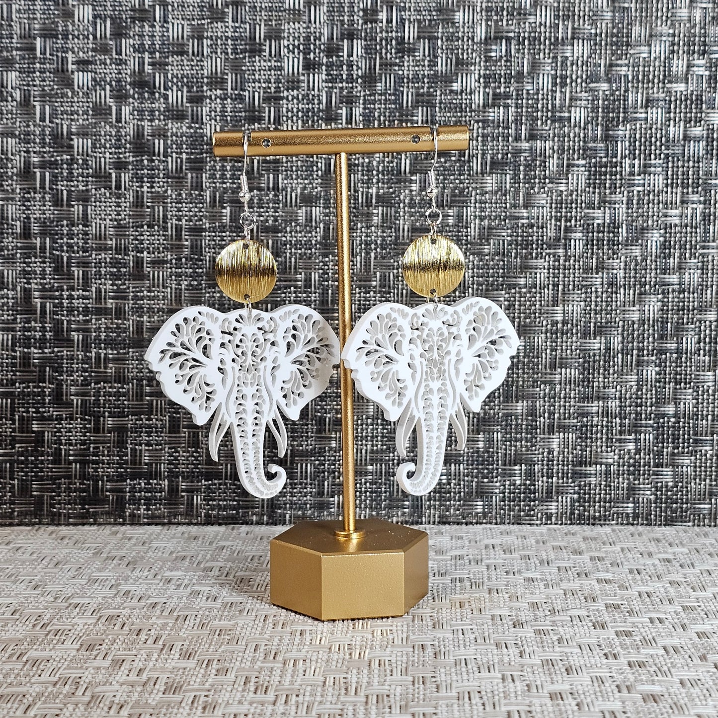 Lace Elephant Earrings
