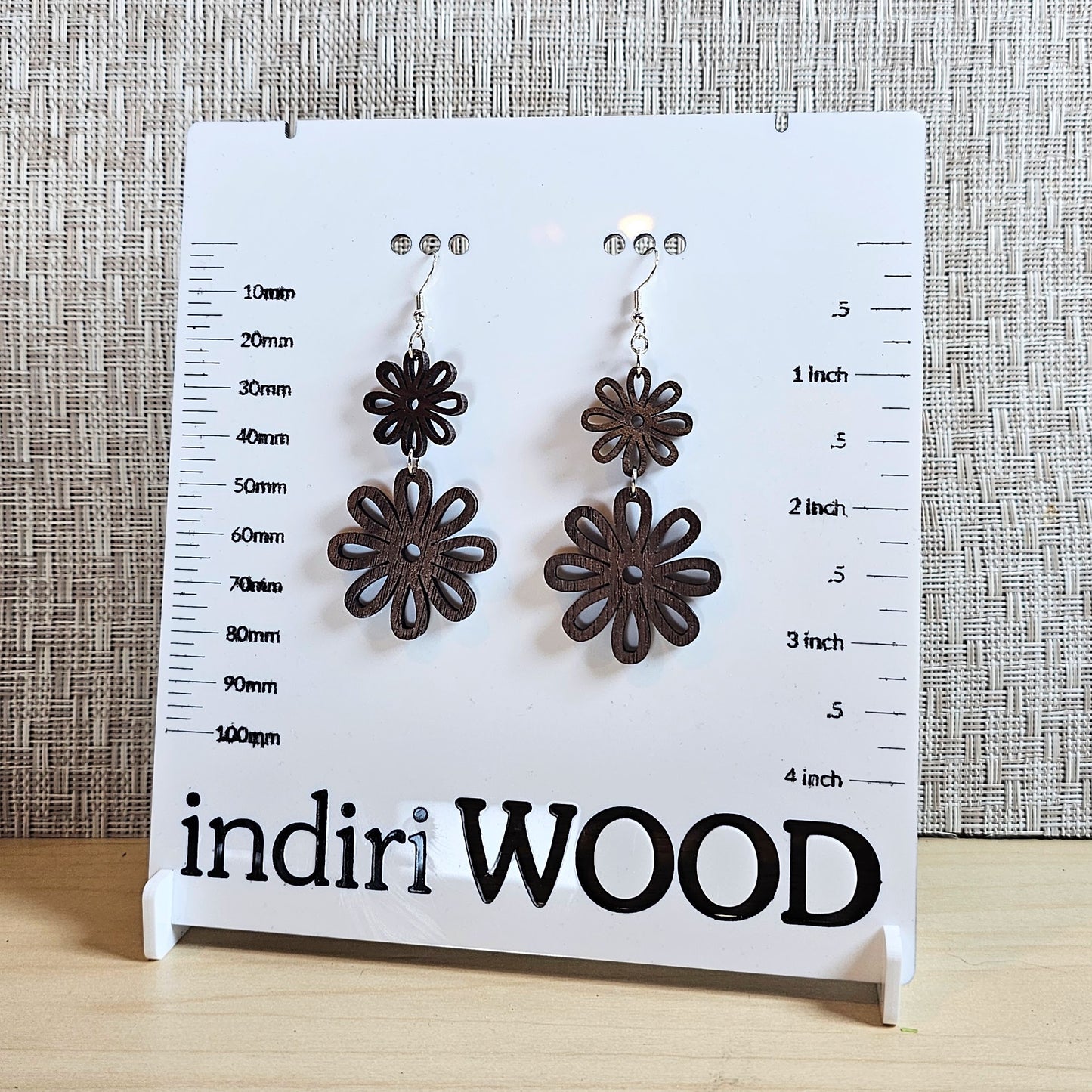 2 Tiered Flower Earrings