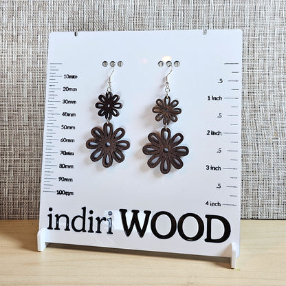 2 Tiered Flower Earrings