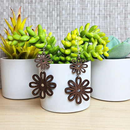 2 Tiered Flower Earrings