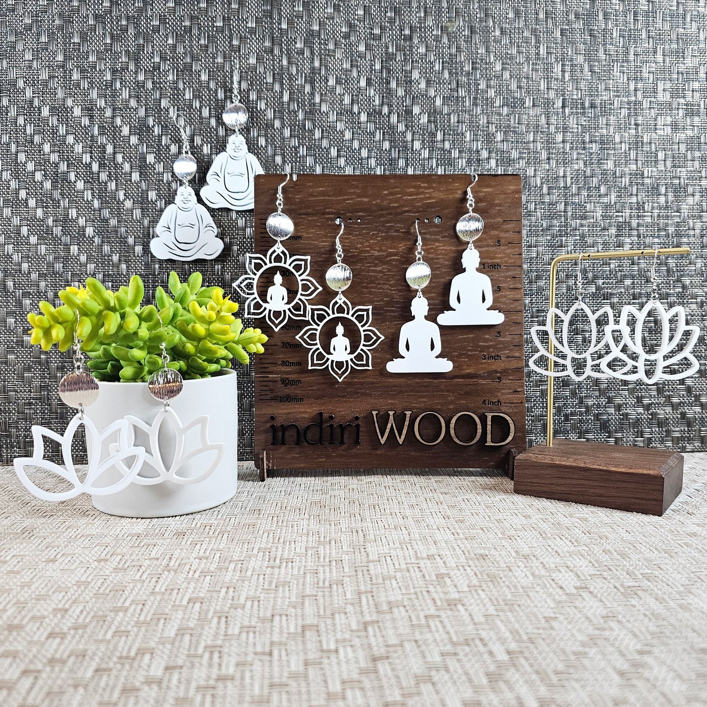 Lotus Flower Earrings