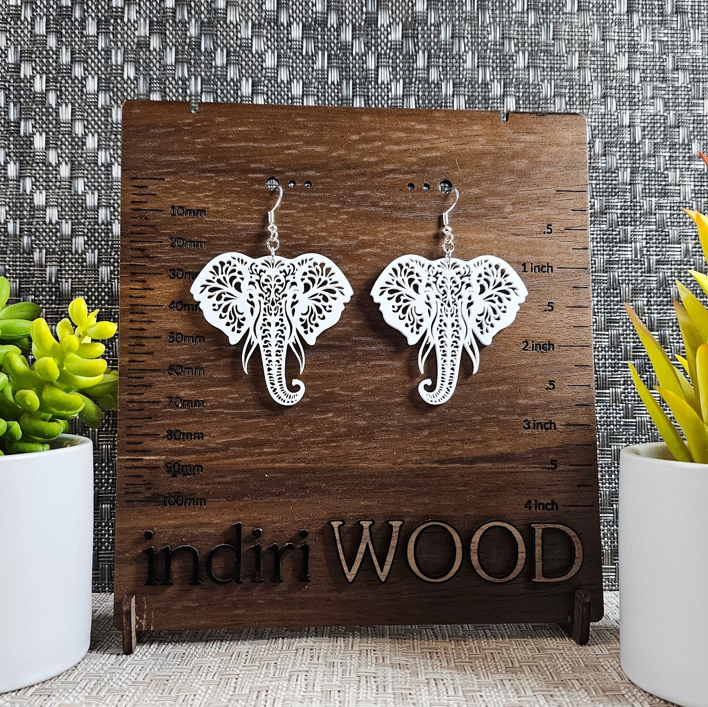 Lace Elephant Earrings
