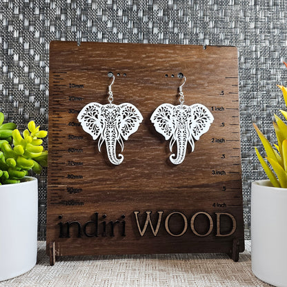 Lace Elephant Earrings