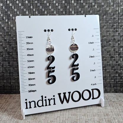 Year Numerical Earrings