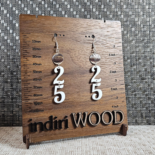 Year Numerical Earrings