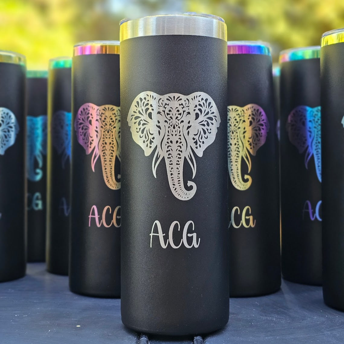 Elephant Skinny Tumbler