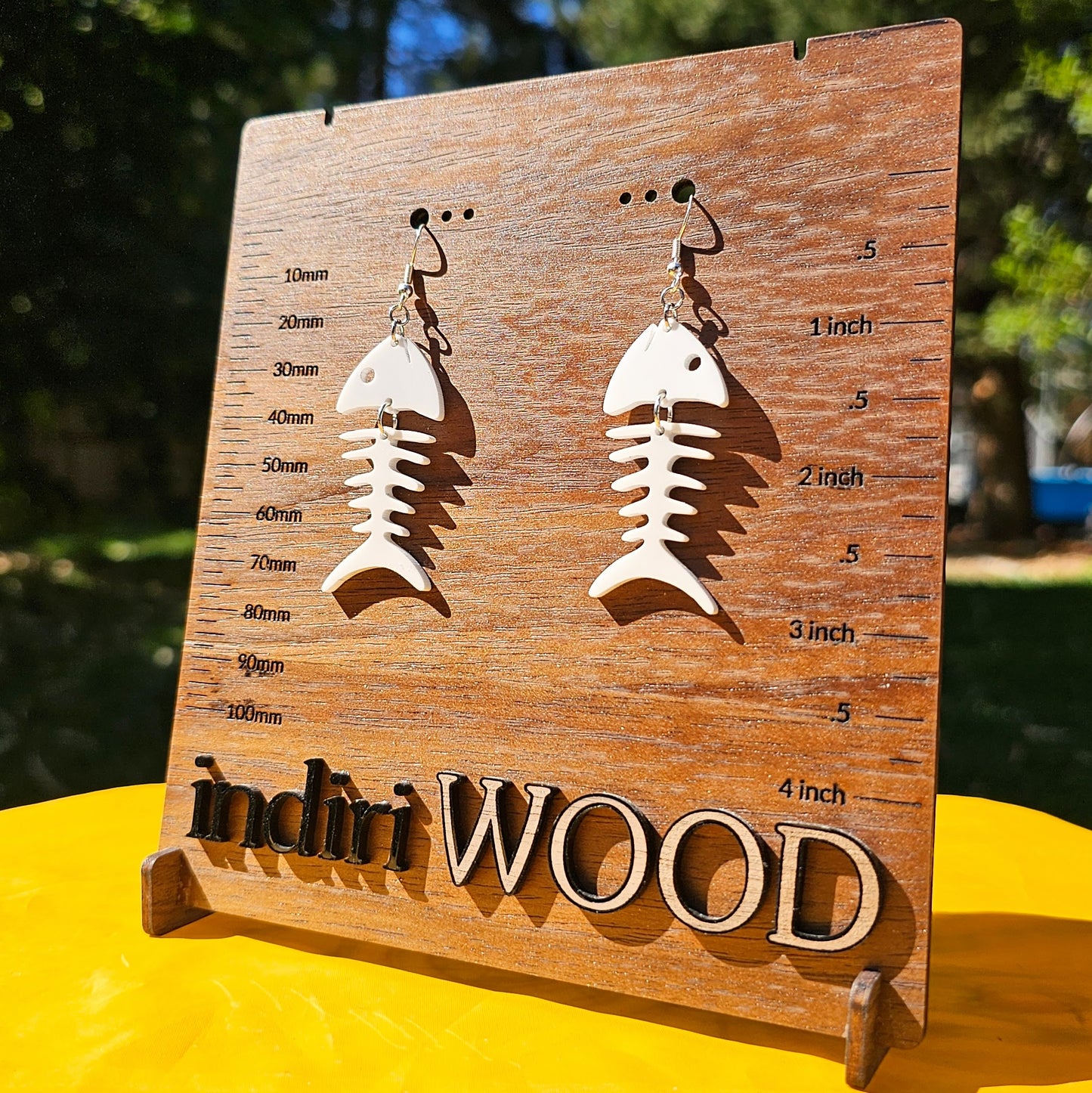 Skeleton Fish Earrings