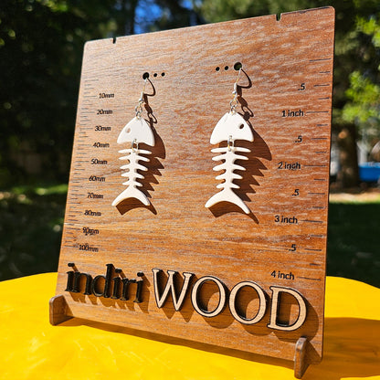 Skeleton Fish Earrings