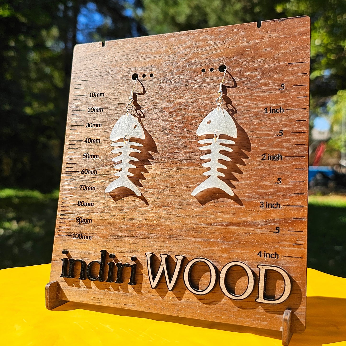 Skeleton Fish Earrings