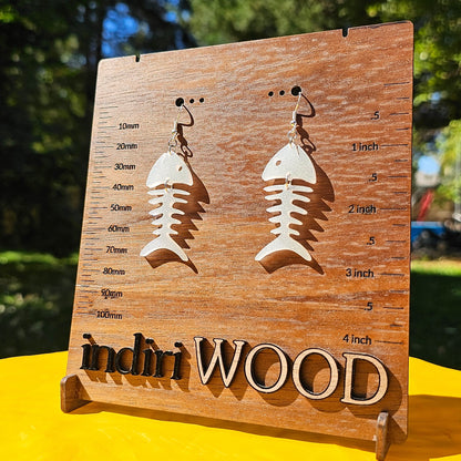 Skeleton Fish Earrings