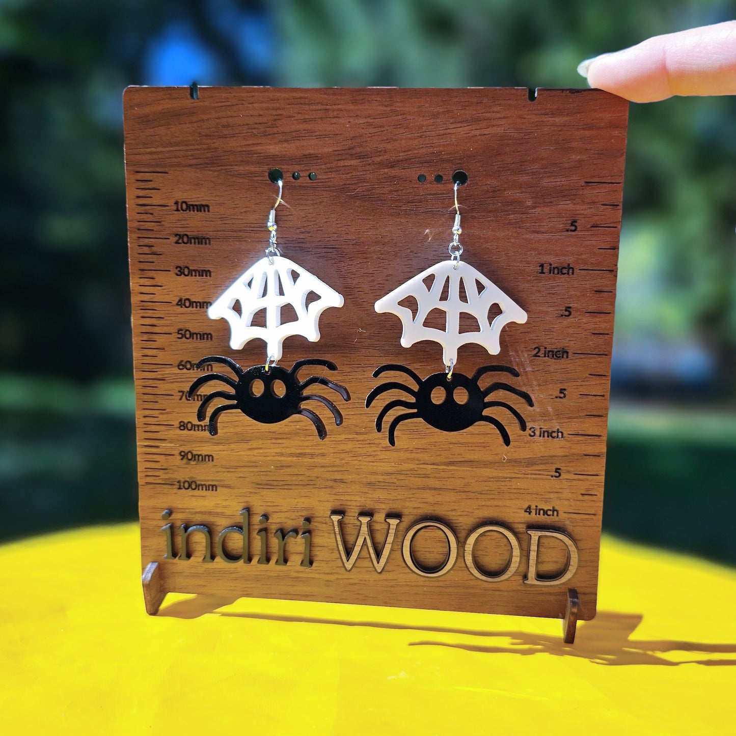 Spider on a Web Earrings