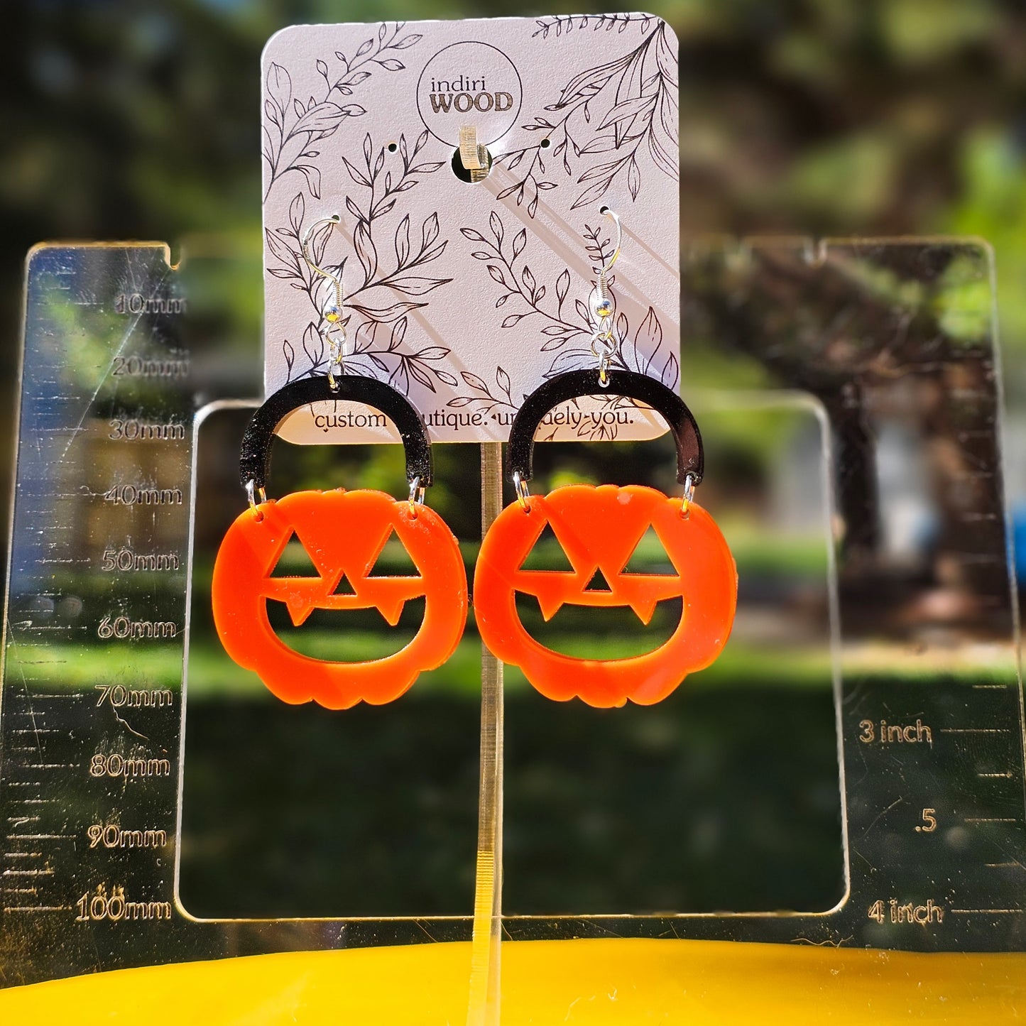 Pumpkin Pail Earrings