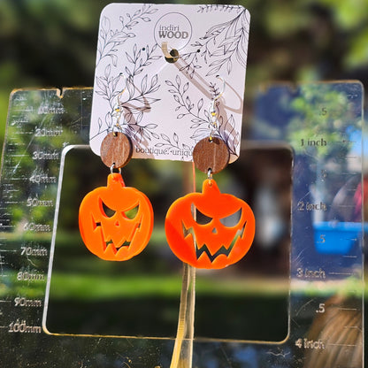 Expressive Pumpkin Earrings