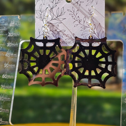 Caught in a Web Earrings