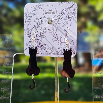 Swishing Kitty Earrings