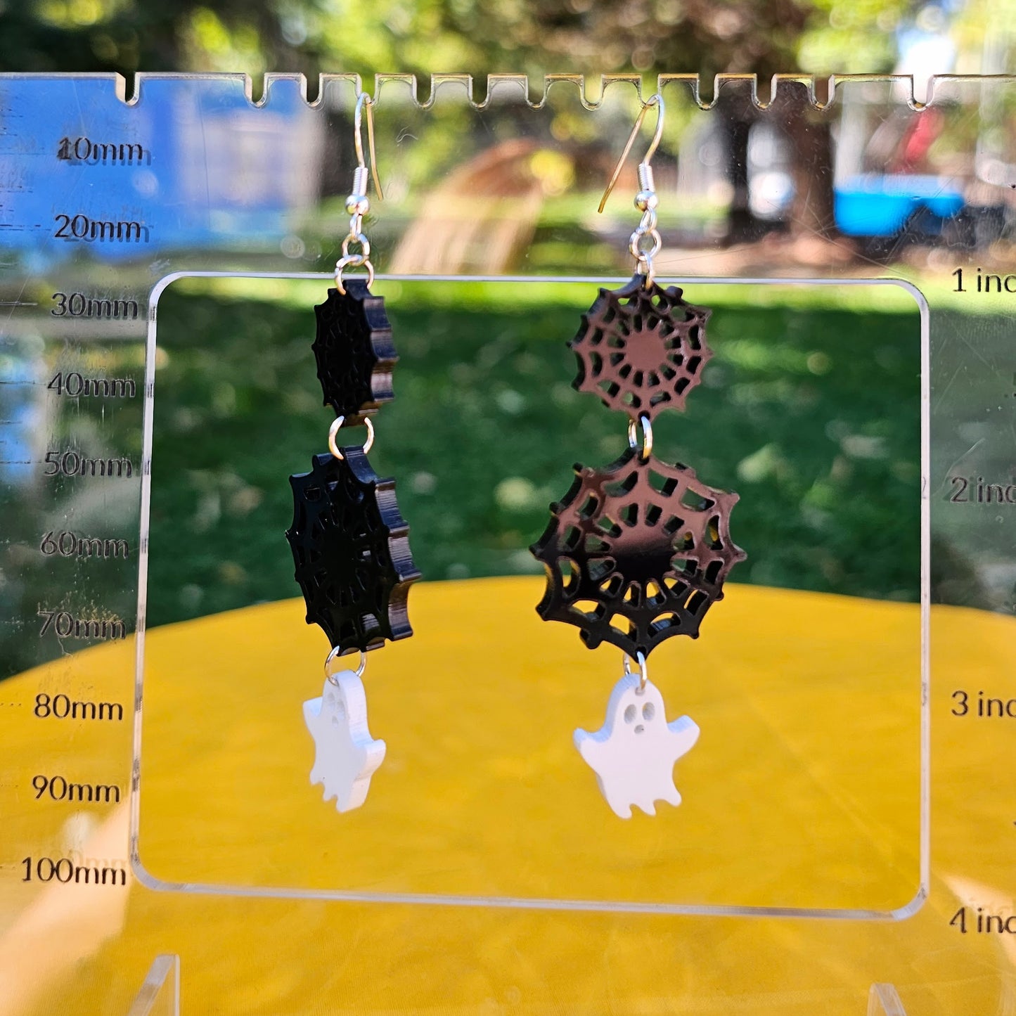 Webs and Ghost Trio Earrings