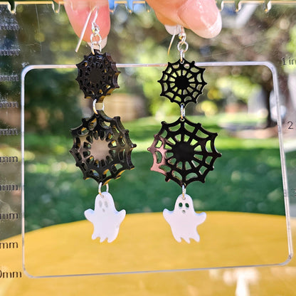 Webs and Ghost Trio Earrings
