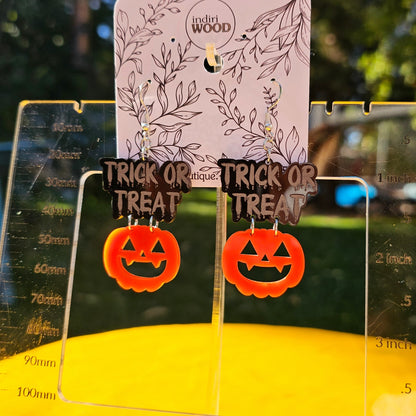 Trick or Treat Pumpkin Earrings