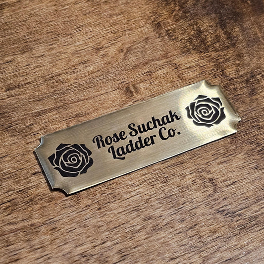 Rose Suchak Ladder Co. Plate with Adhesive Backing